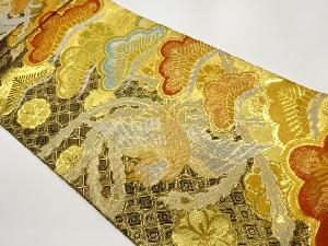 佐賀錦鳳凰・松梅模様織出し全通袋帯